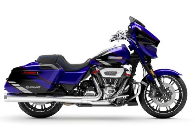 CVO street glide 2025 Harley Davidson Pavia Blue Streak- Finiture cromate